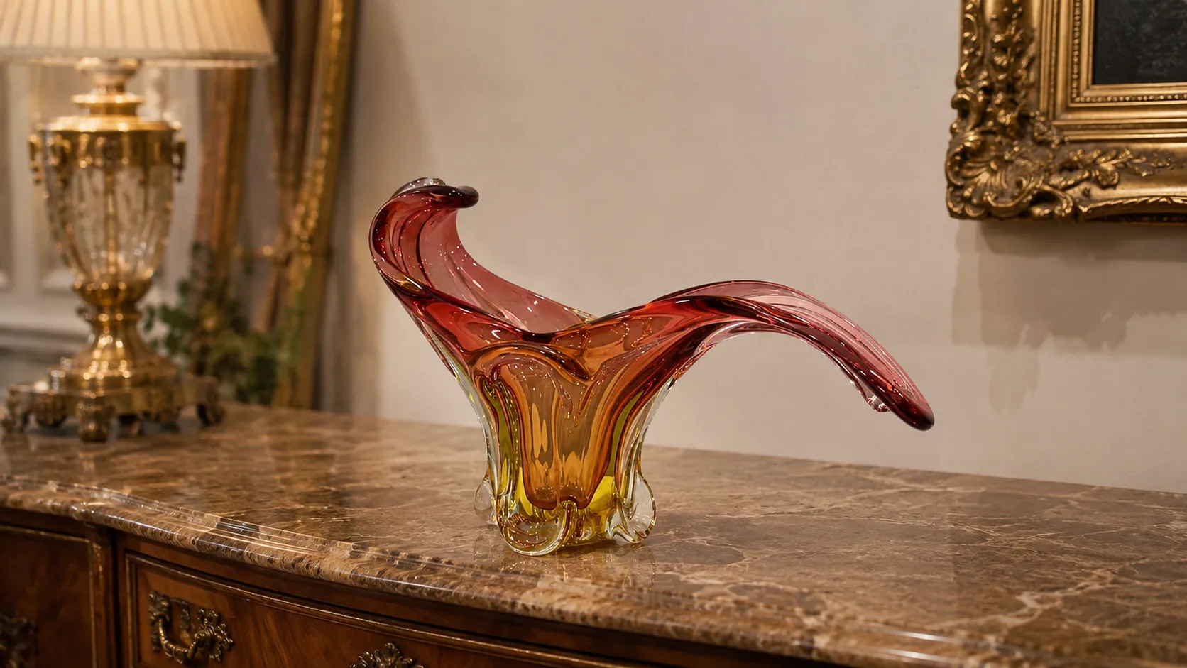 Orijinal Murano Sarı Yeşil Geçişli küçük görsel 2