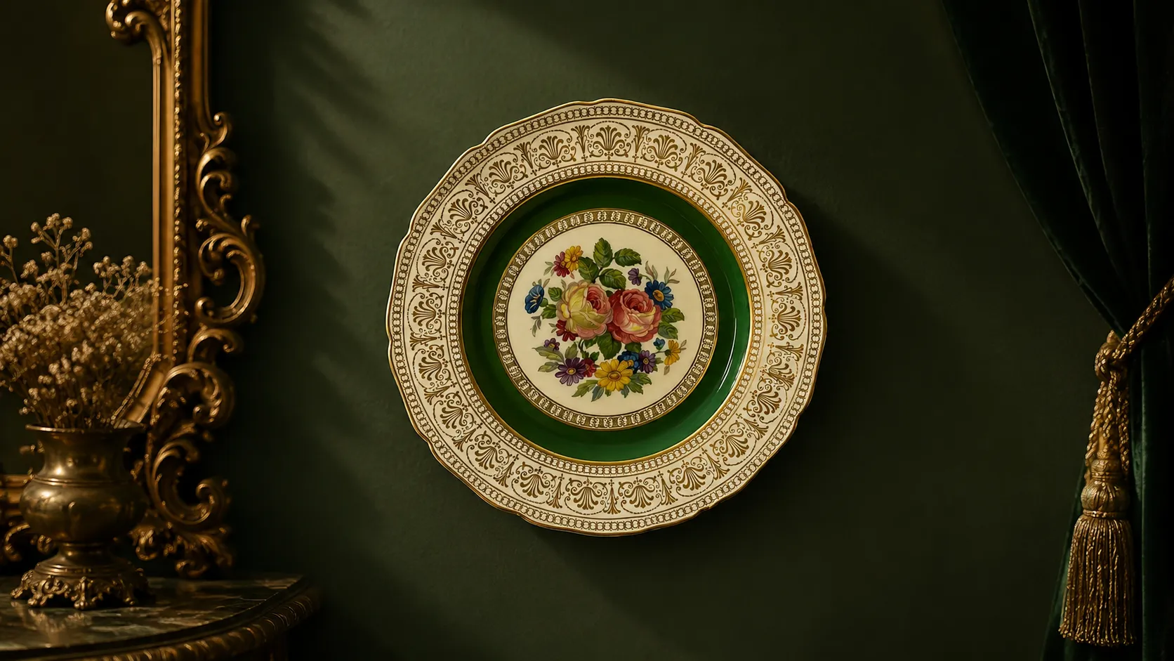 Thomas Ivory Damgalı Duvar Tabağı antika ürün